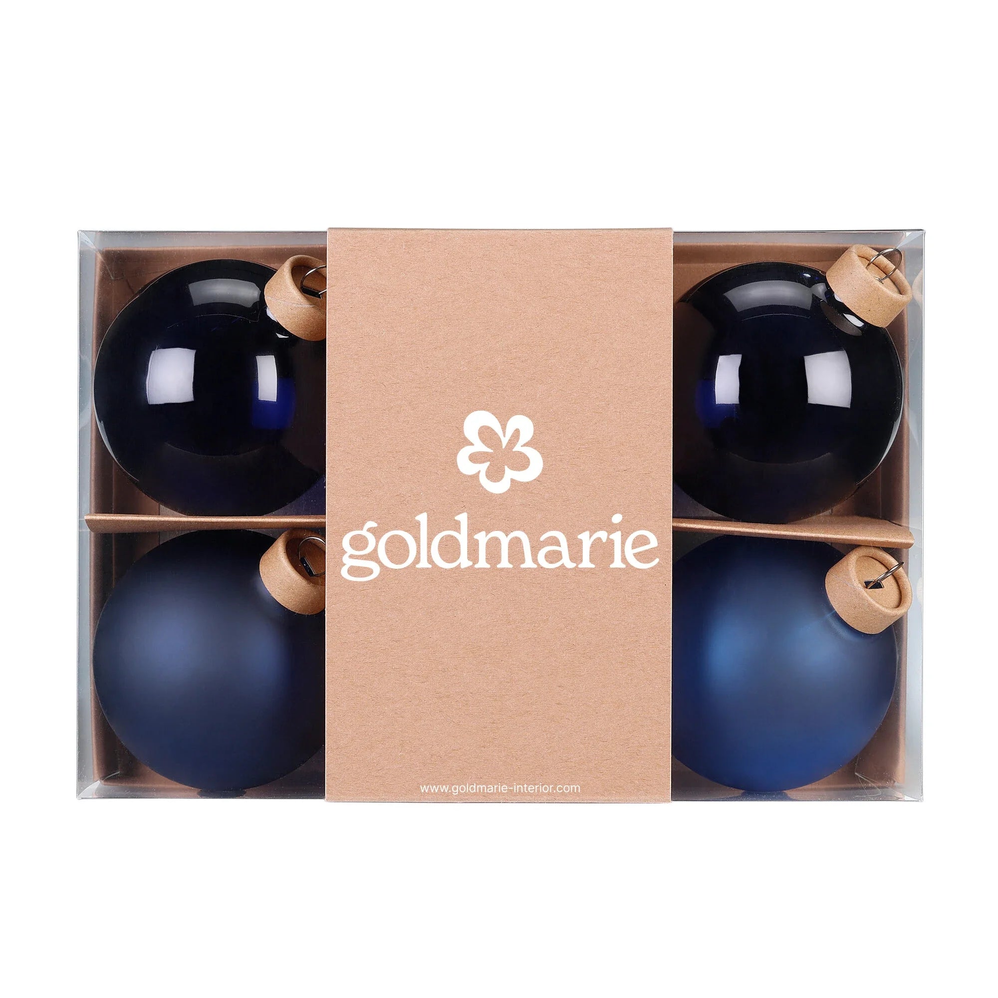 Glas-Dekokugeln „Space“ (8 cm, 6er-Set)