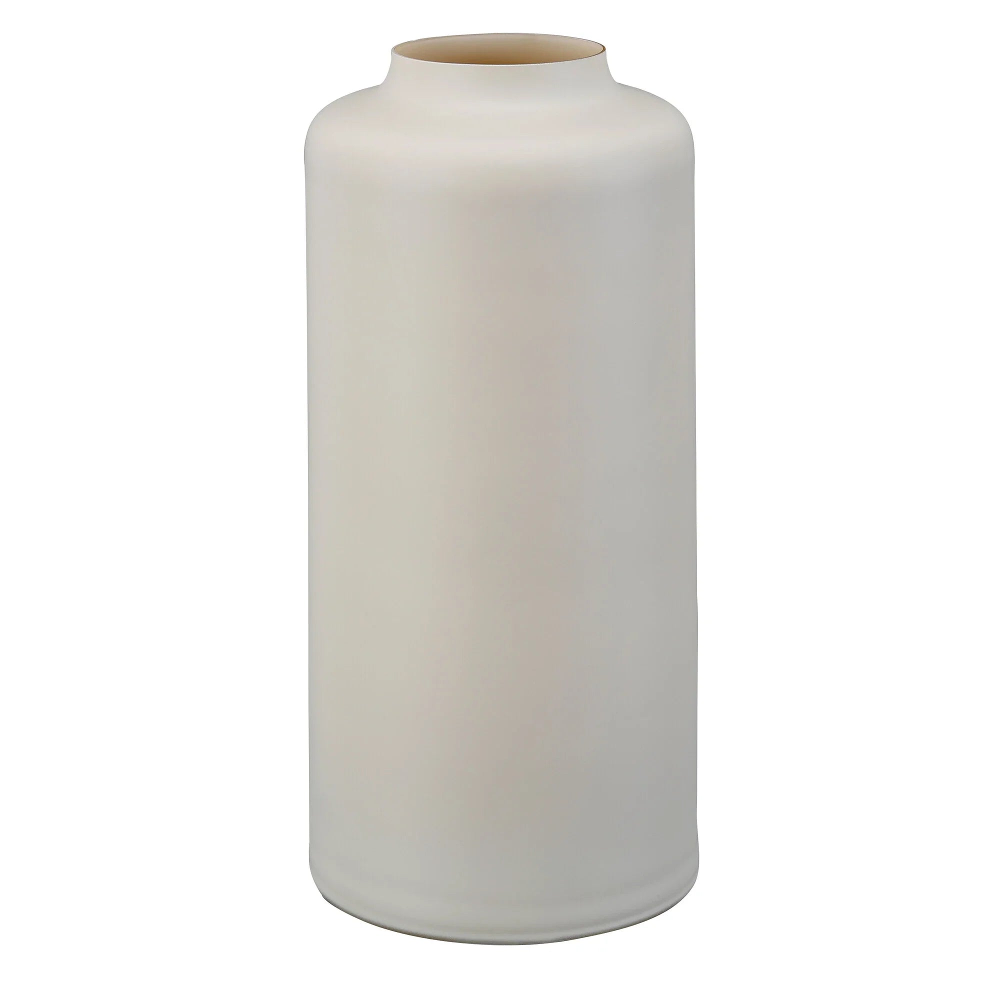 Stilvolle Glasvase in Beige (Höhe 24 cm)