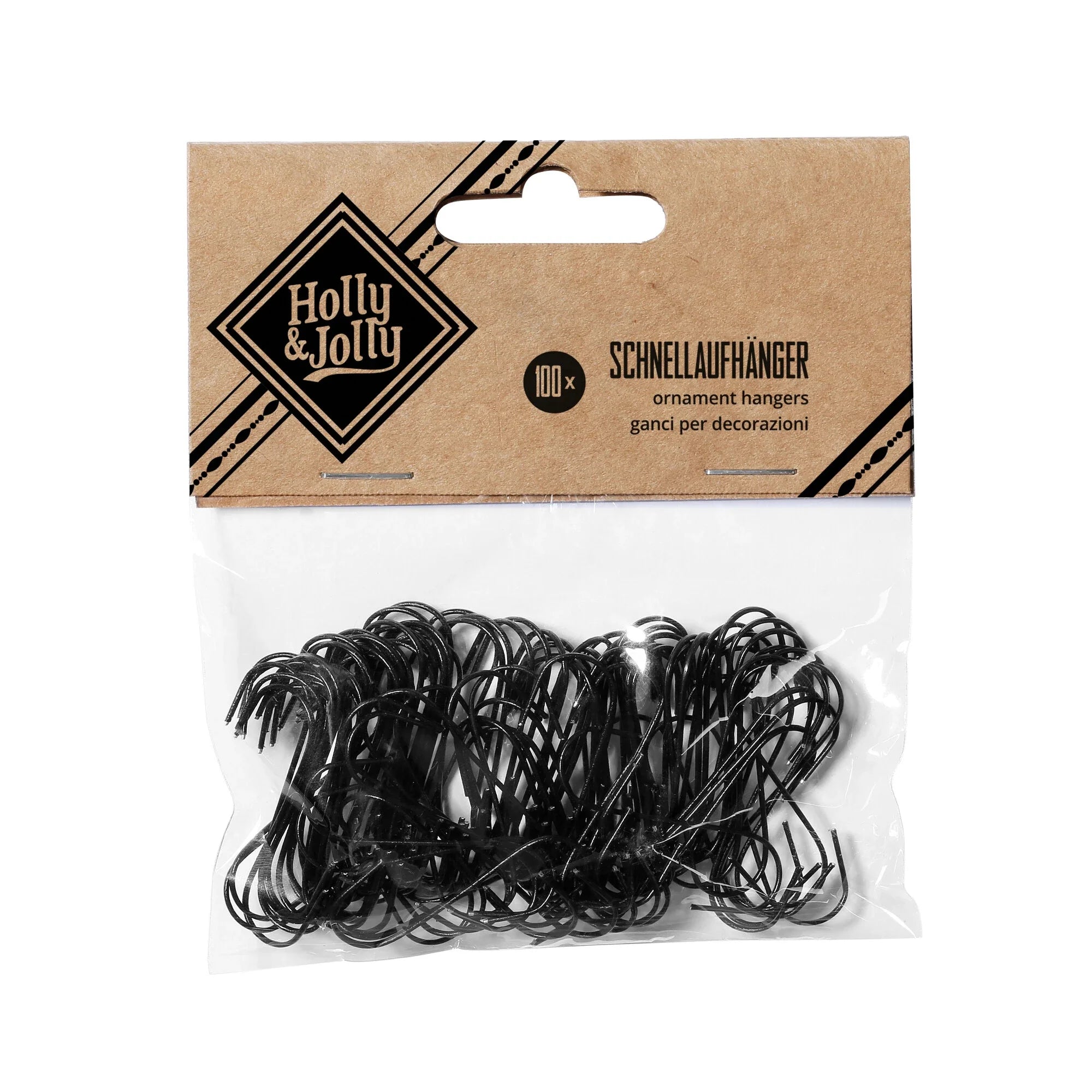 Schnellaufhänger, schwarz, Metall, 3.3 cm, 100 Stk.