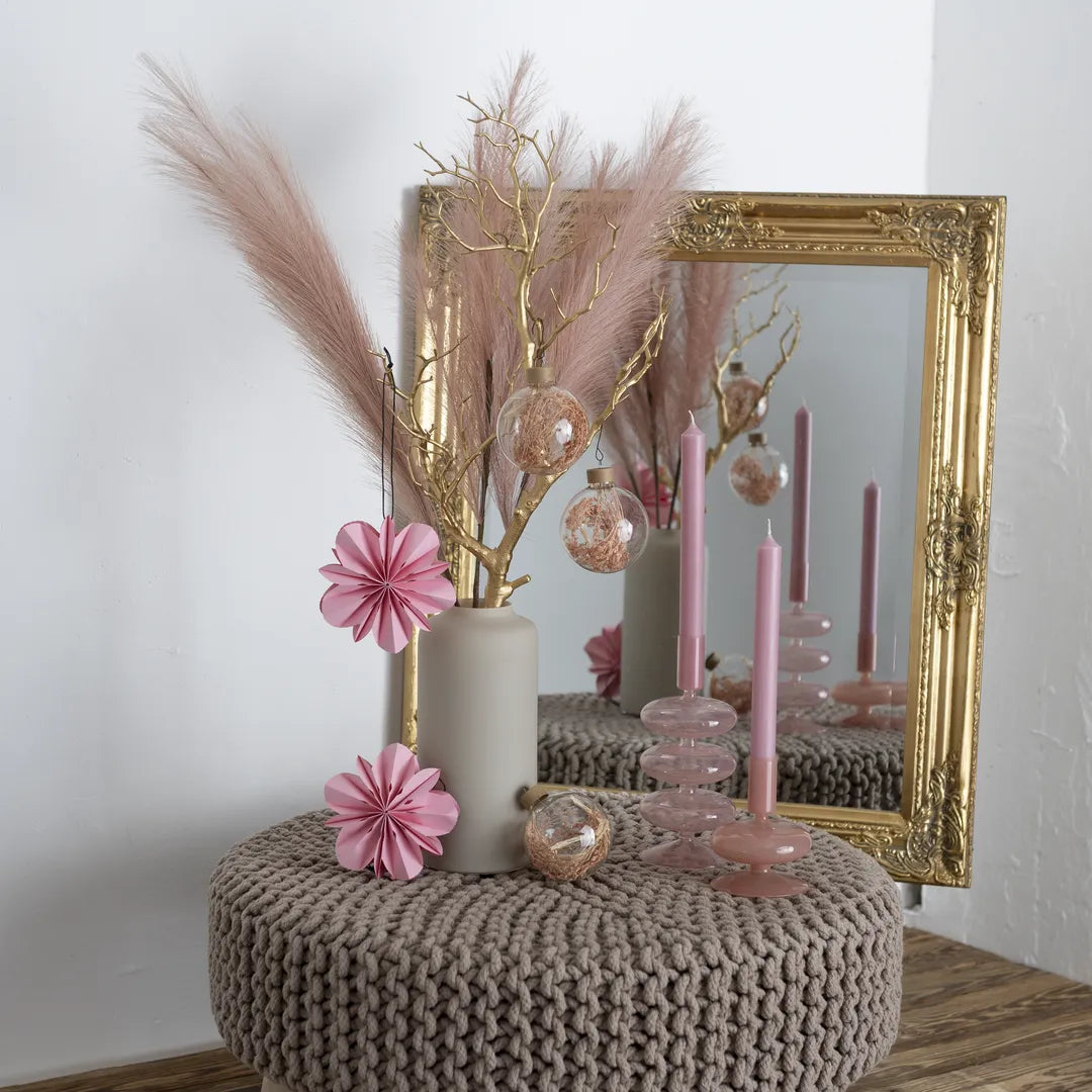 Premium Deko-Bundle „Beige M“ – 9-teiliges Komplett-Set in Soft Pink & Creme (inkl. Gold-Akzenten)