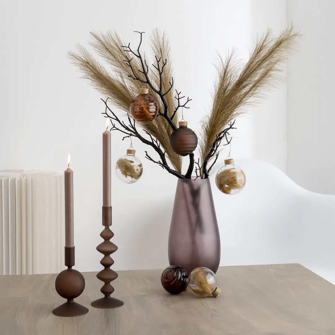 Premium Décor Set “Brown M” – 9 pcs Complete Set in Coffee, Warm Brown and Cream