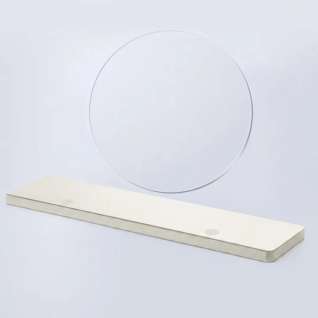 Papier-Dekosäule faltbar – Höhe 80 cm mit Ø 30 cm Plexiglas-Aufsatz
