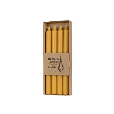 Paraffin Taper Candles, Yellow, Wax, 25,0 cm , 4 pcs