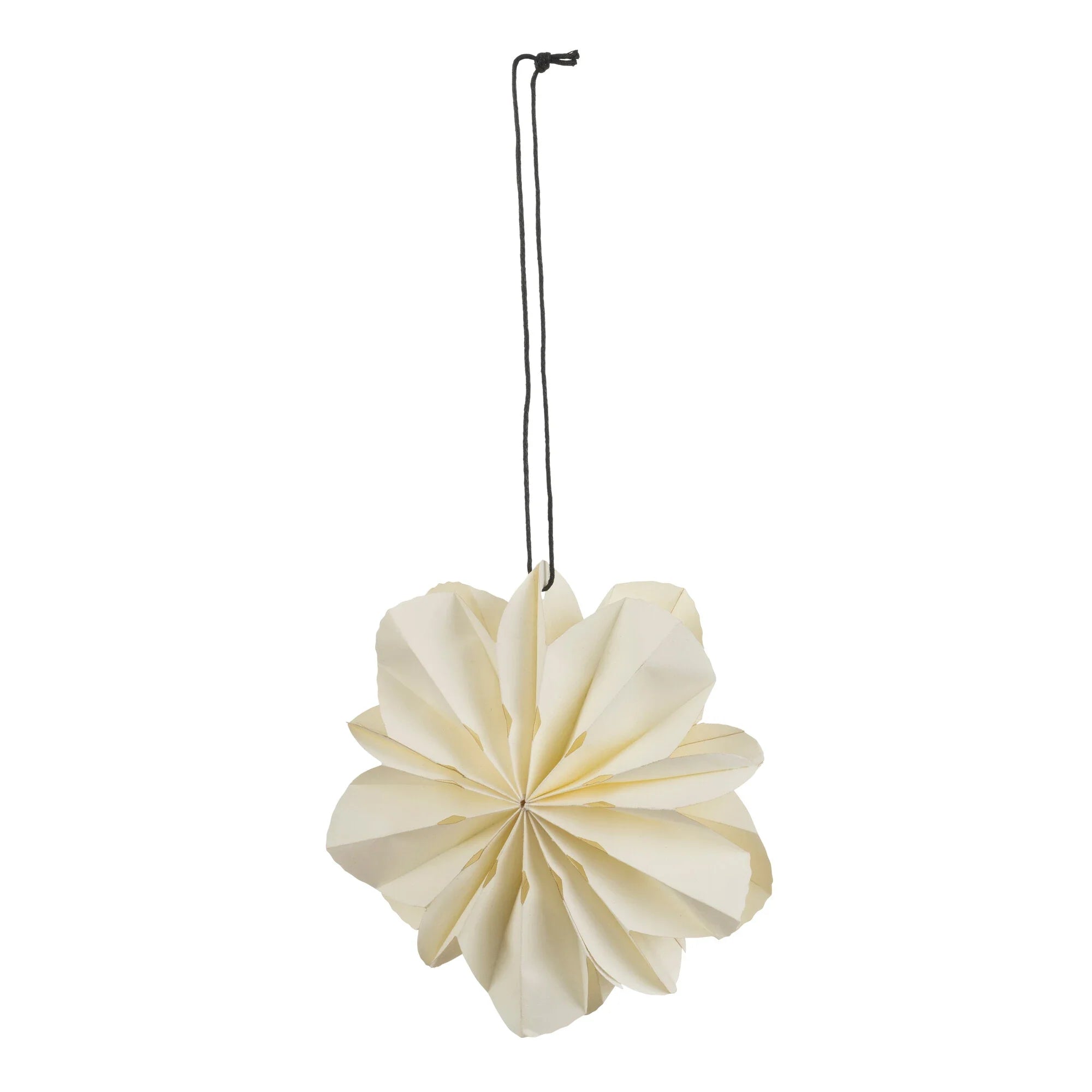 Paper Flower Hanger Set, Cream, 12 cm, 2 pcs
