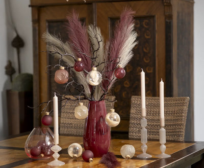 XXL Luxury Décor Bundle “Dark Rose L” – 14 pcs Premium Complete Set in Rosewood, Cashmere and Alabaster
