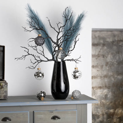 Minimalist Décor Set “Black S” – 6 pcs Compact Set in Luna and Deep Graphite Black