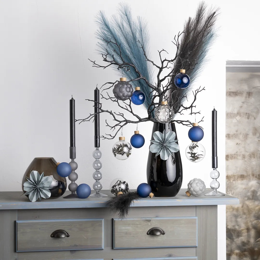 XXL Luxury Décor Bundle “Black L” – 14 pcs Premium Complete Set in Space, Luna and Deep Graphite Tones