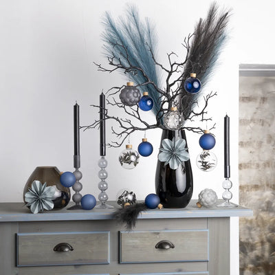 XXL Luxury Décor Bundle “Black L” – 14 pcs Premium Complete Set in Space, Luna and Deep Graphite Tones