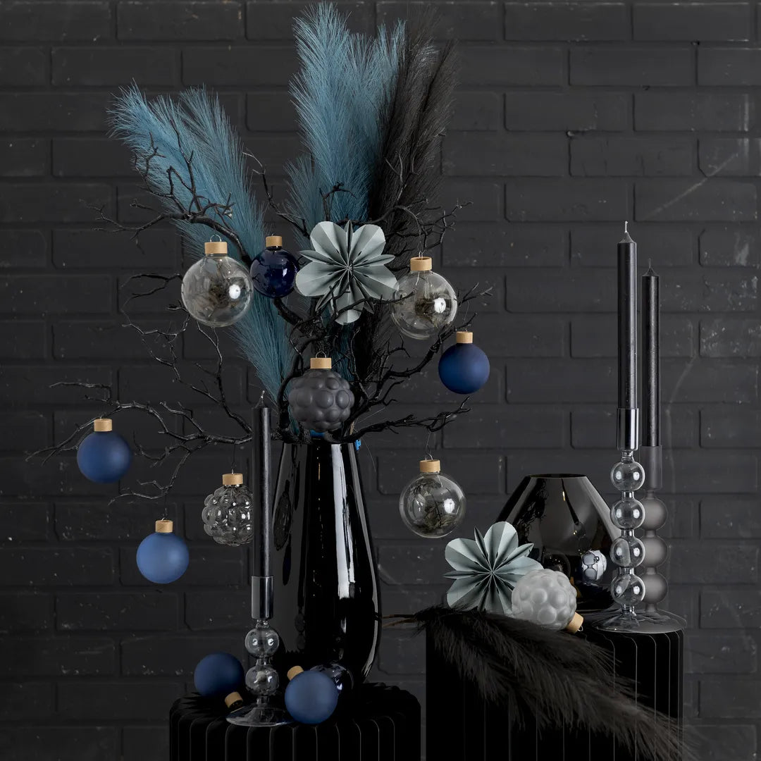 XXL Luxury Décor Bundle “Black L” – 14 pcs Premium Complete Set in Space, Luna and Deep Graphite Tones